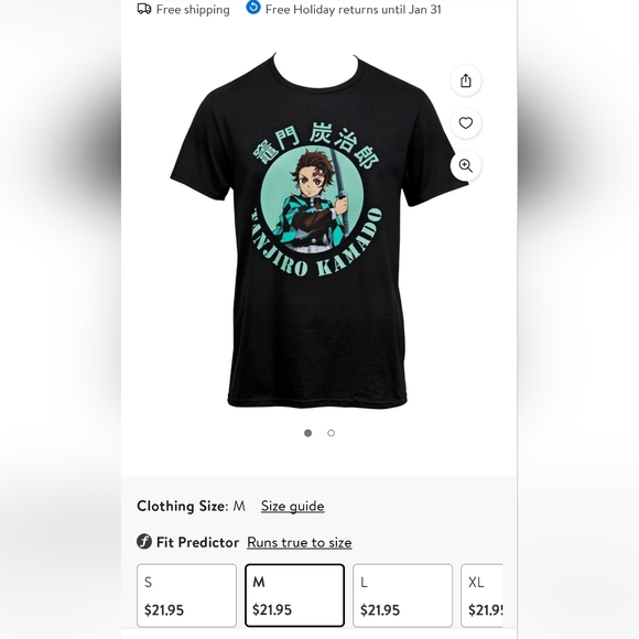 Kamado Tanjio Demon Slayer T-shirt - Picture 5 of 5